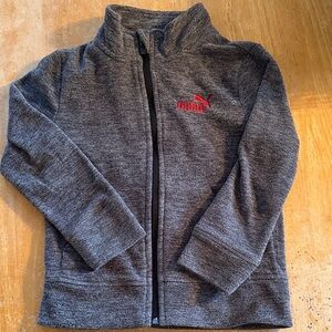 Puma Kids Charcoal Full-Zip Hoodie